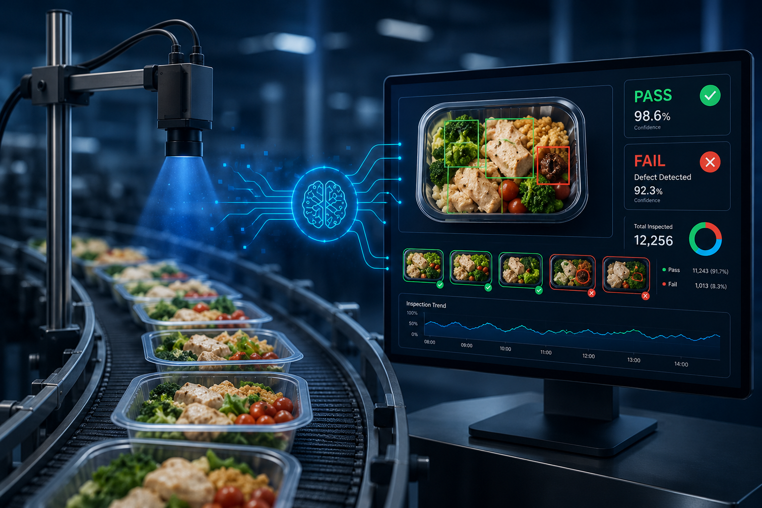 Real-Time Food Quality Inspection via Computer Vision
